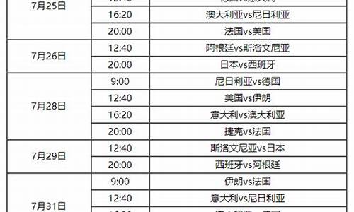 奥运2021比赛时间_2021奥运会各赛事比赛时间